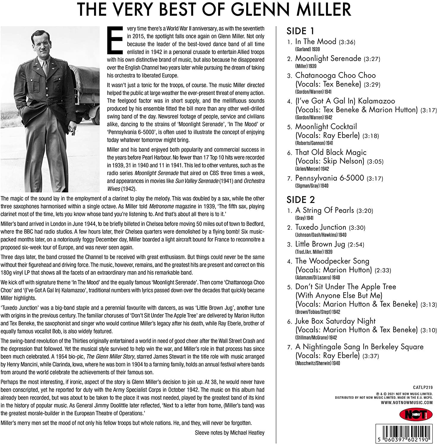 The Very Best Of Glenn Miller - Vinyl | Glenn Miller