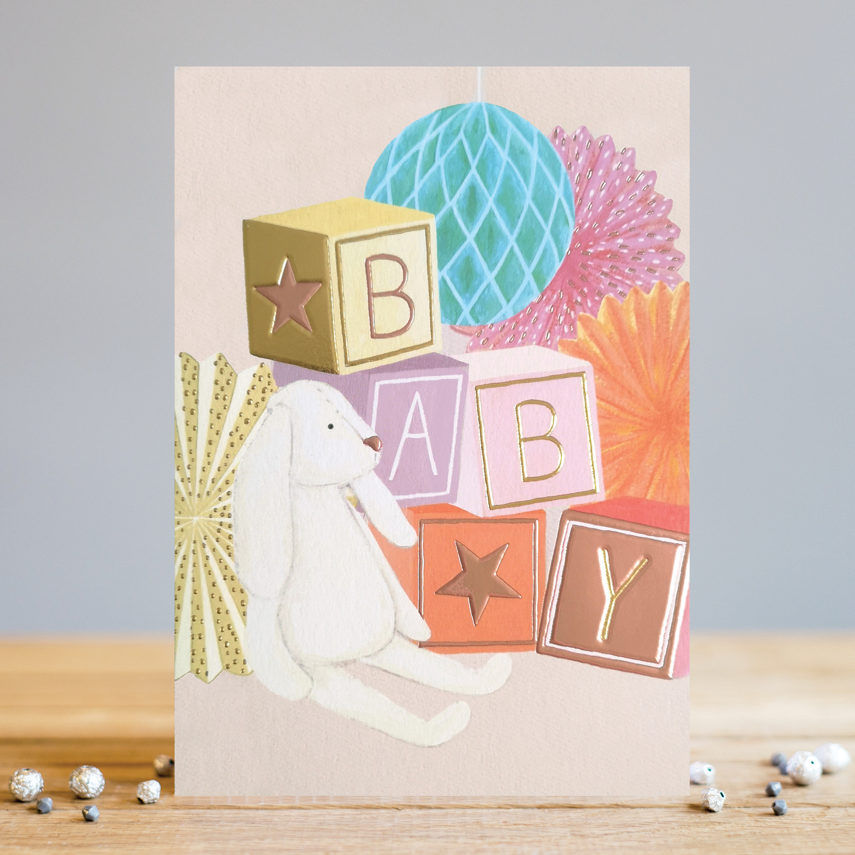 Felicitare - New Baby Blocks | Louise Tiler Designs