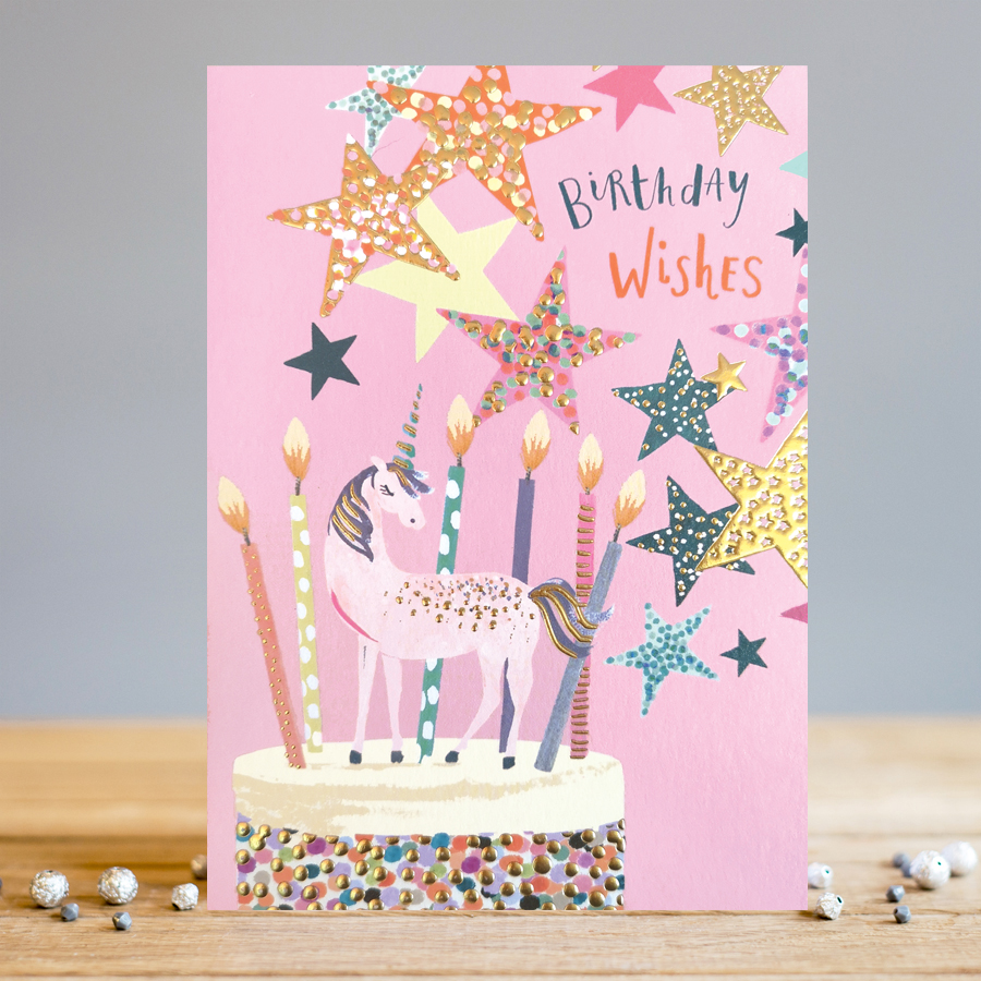 Felicitare - Birhday Wishes Unicorn | Louise Tiler Designs