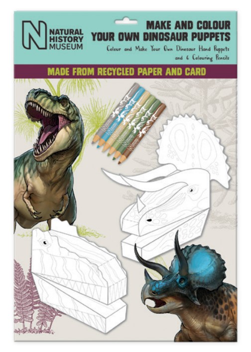 Set creativ - Make & Colour Dinosaur Puppets | Blueprint Collections