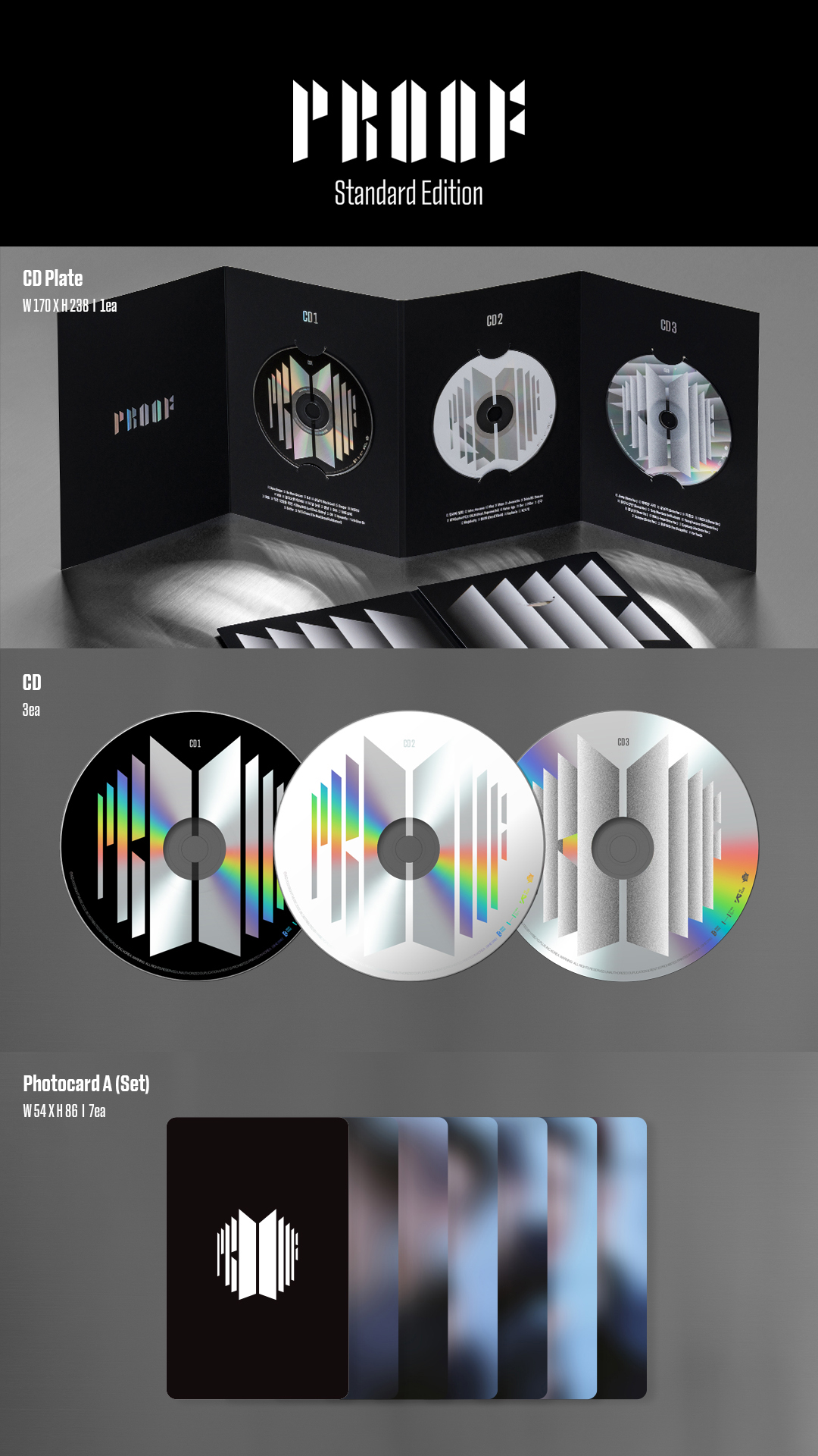 Proof (Standard Version) - 3 CD | BTS - 1 | YEO