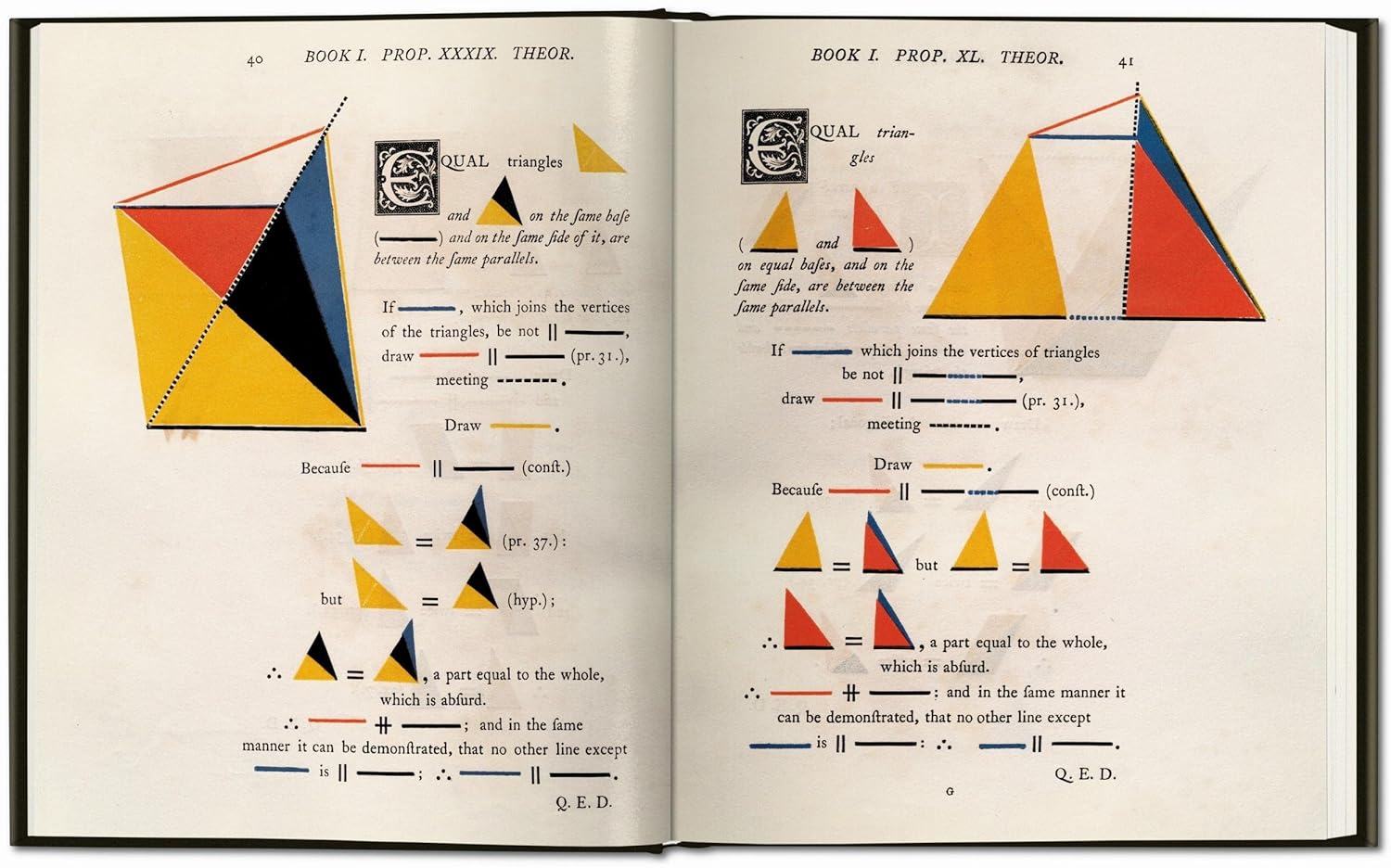 The First Six Books of The Elements of Euclid | Oliver Byrne - 1 | YEO