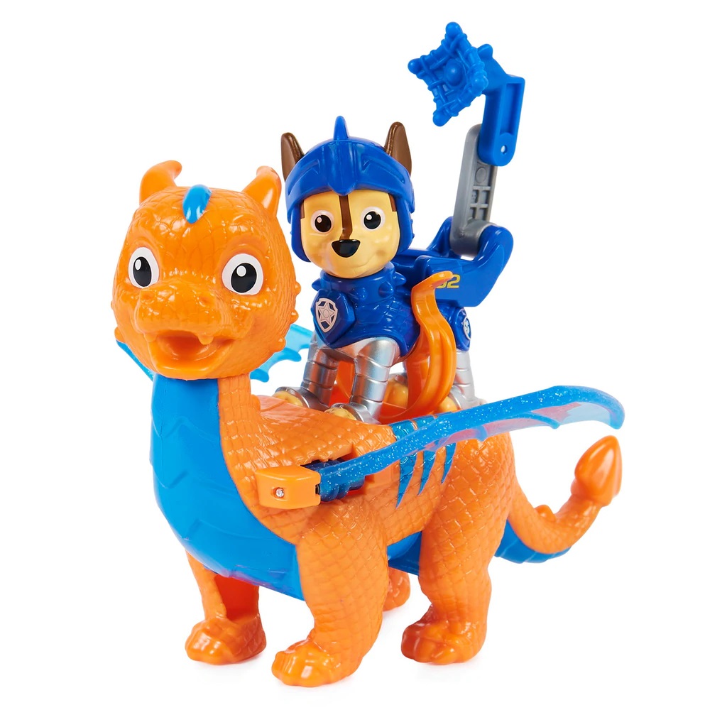 Set figurine - Paw Patrol - Rescue Knights - Chase and Dragon Draco | Spin Master