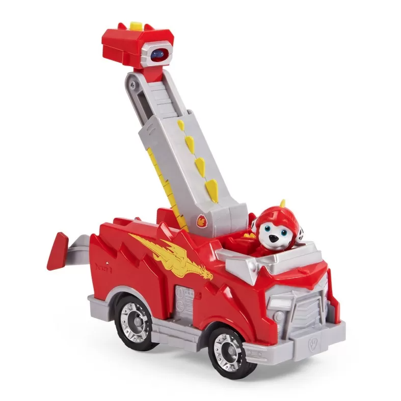 Jucarie - Paw Patrol - Rescue Knights - Marshall Deluxe Vehicle | Spin Master - 1