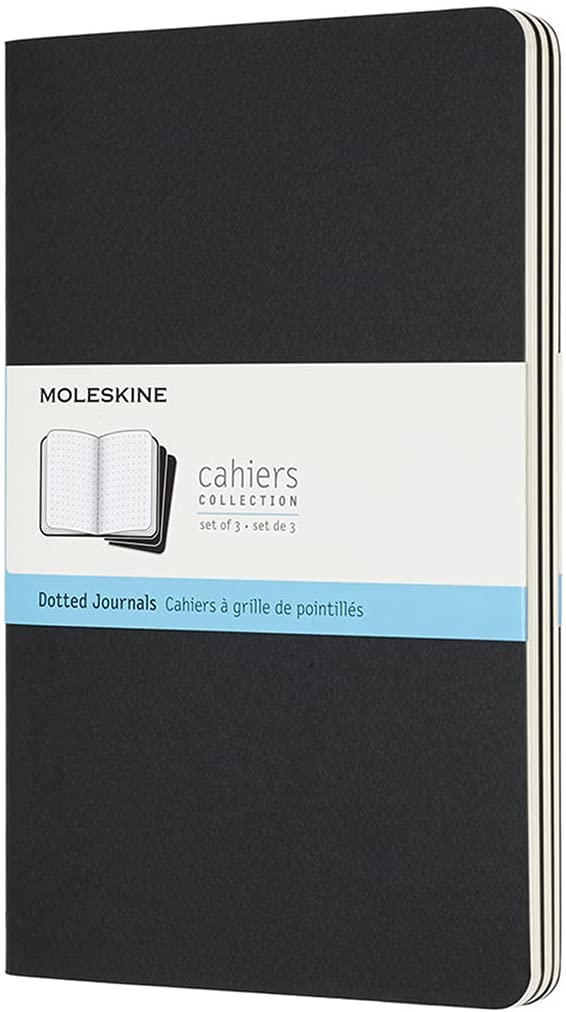 Set 3 caiete - Moleskine Cahier - Large, Dotted - Black | Moleskine image1