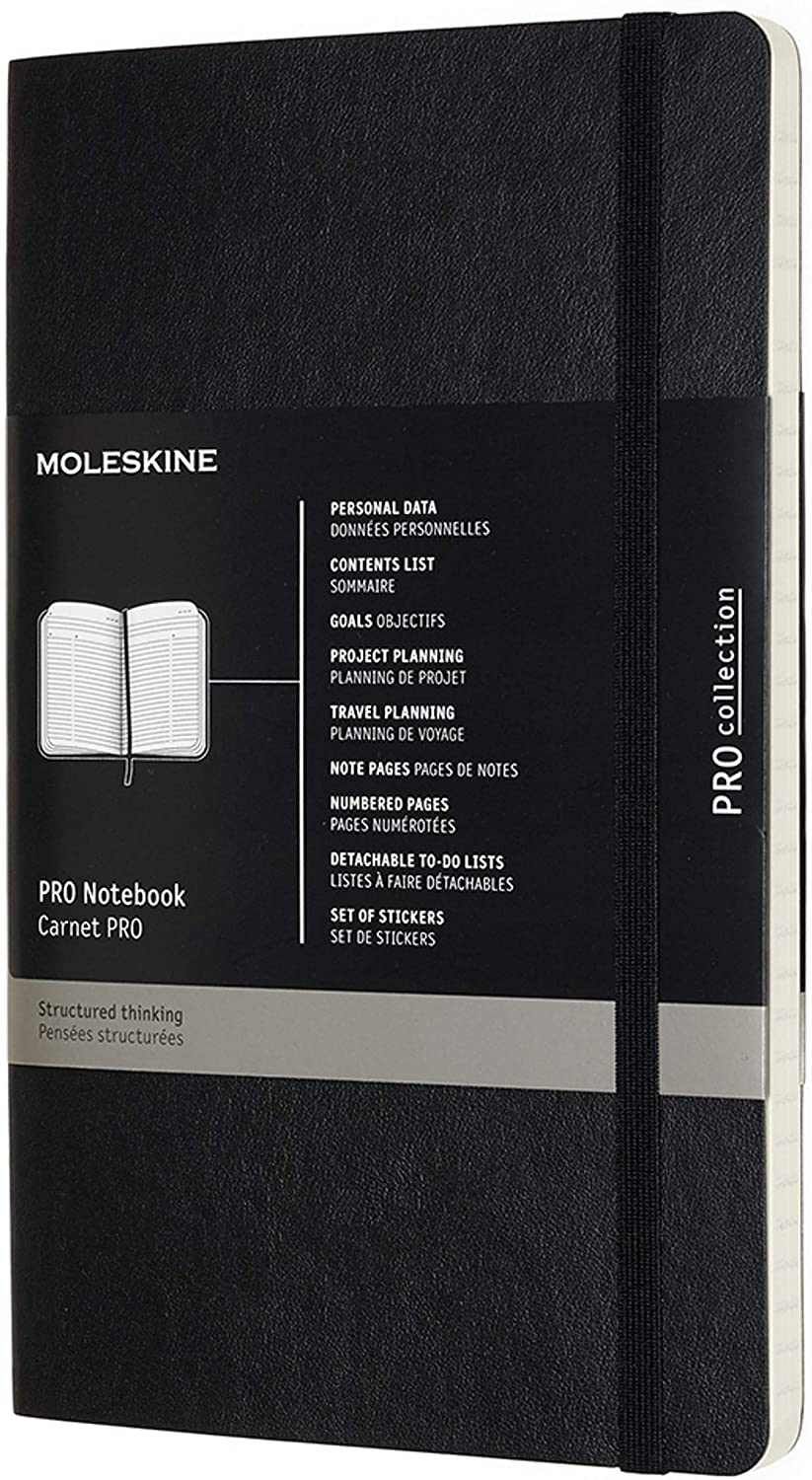 Carnet - Moleskine Pro - Large, Soft Cover - Black | Moleskine