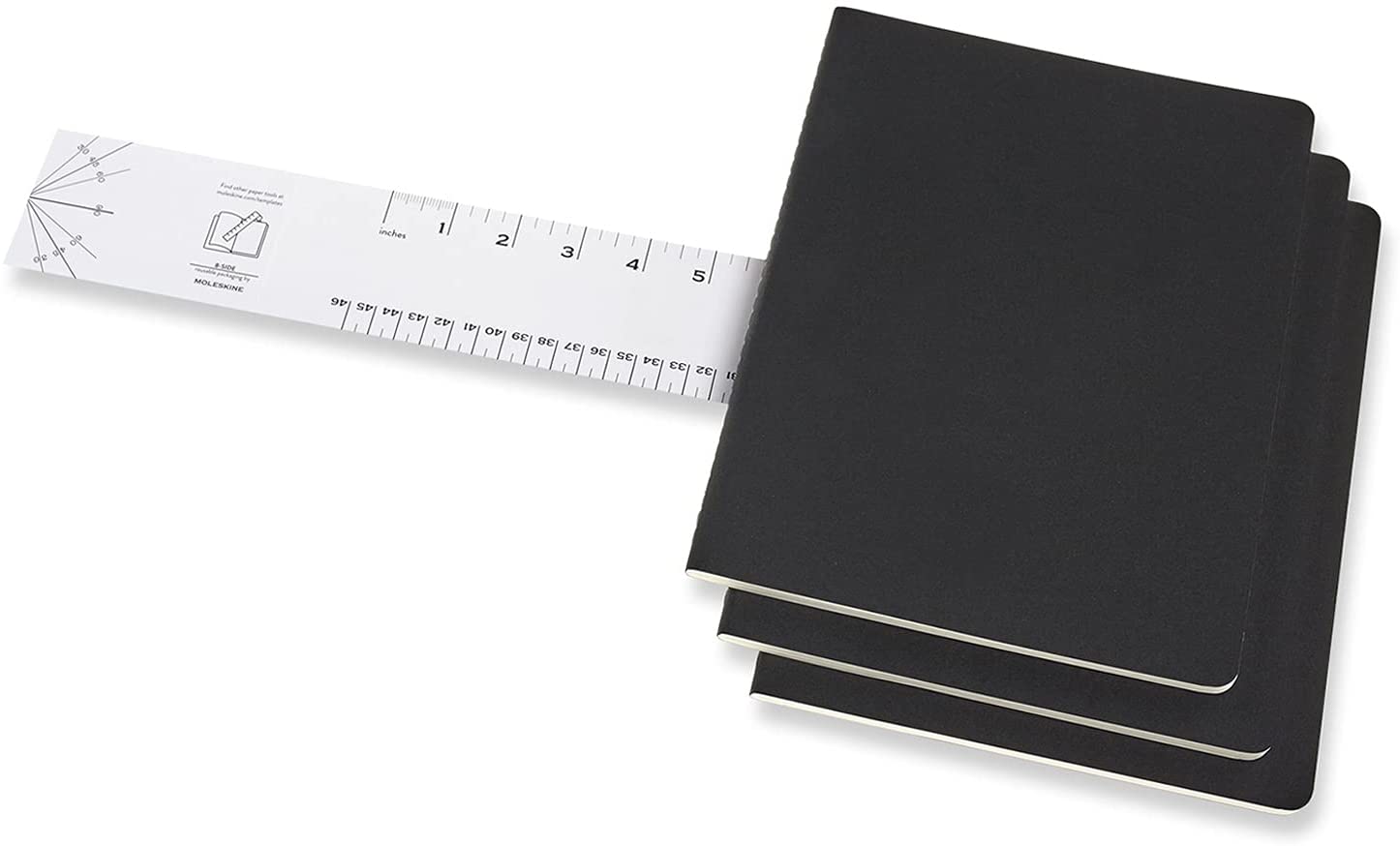 Set 3 caiete - Moleskine Cahier - X-Large, Dotted - Black | Moleskine - 2 | YEO