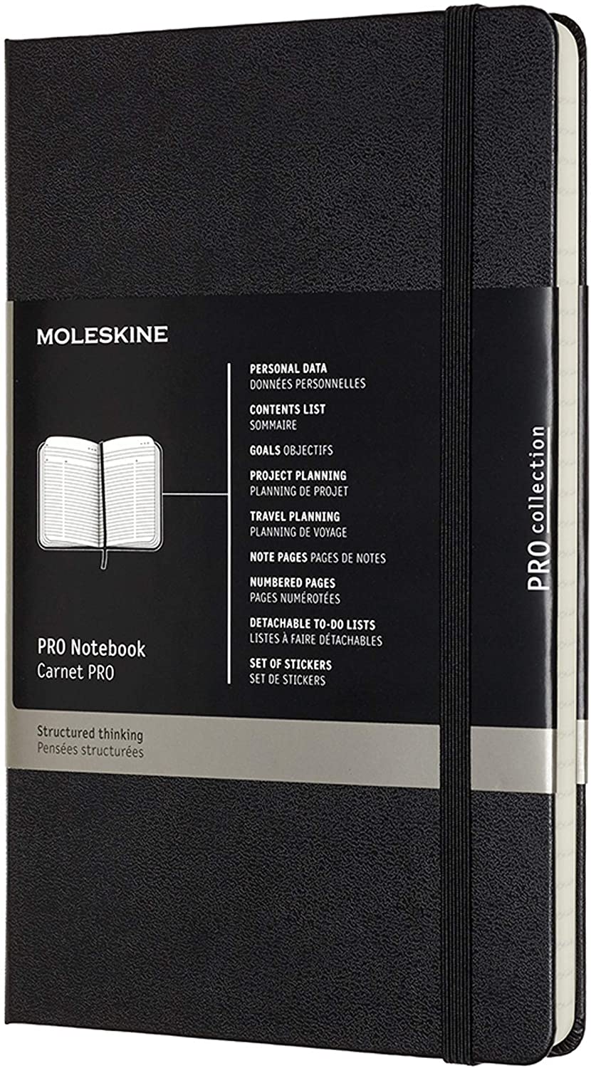 Carnet - Moleskine Pro - Hard Cover, Large - Black | Moleskine