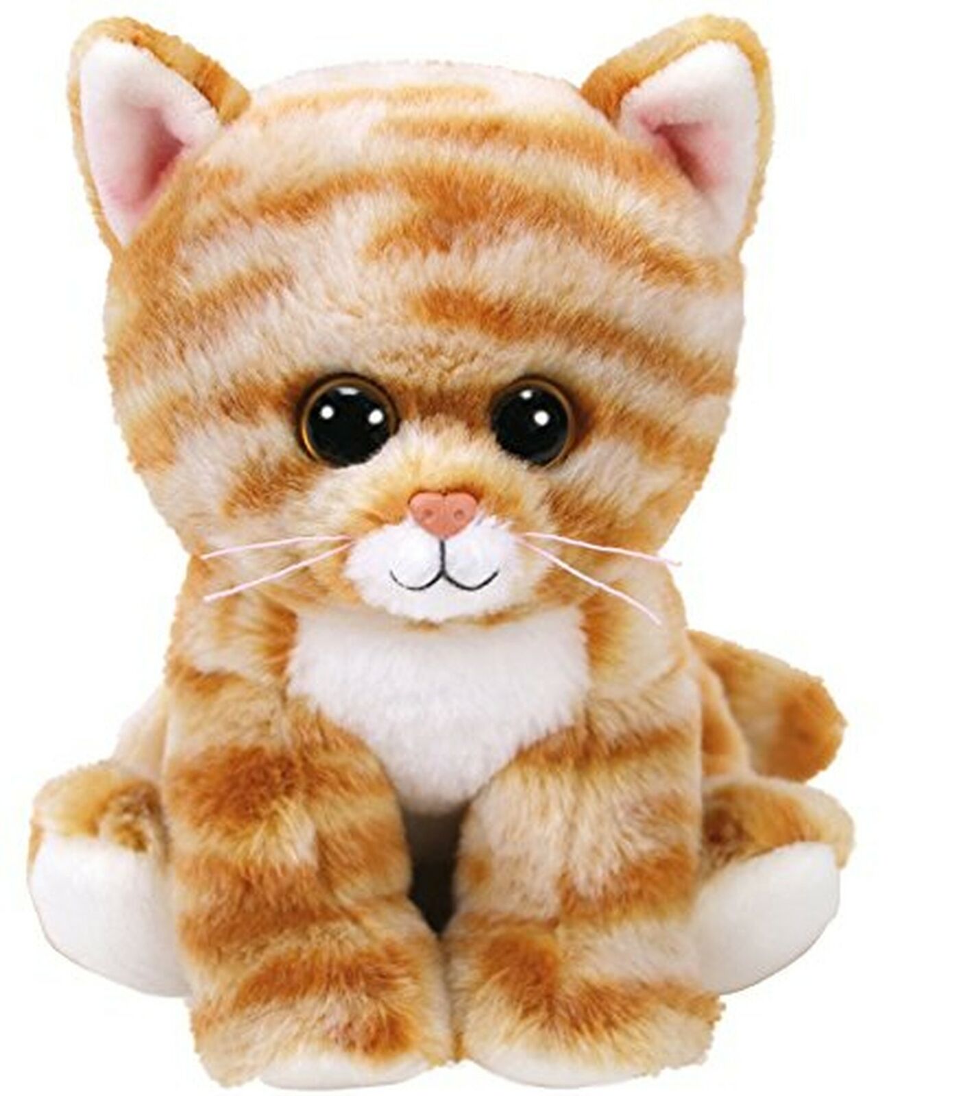Jucarie de plus - Beanie Babies - Cleo Gold Tabby Cat, 15 cm | Ty