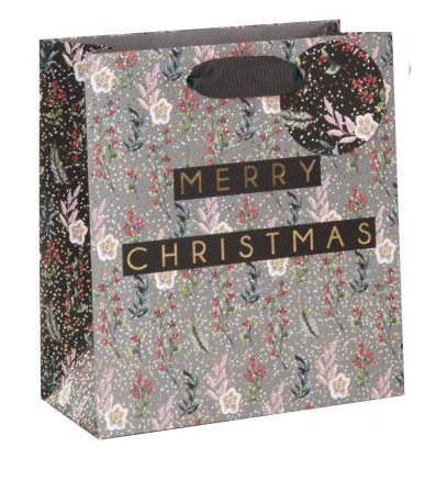 Punga cadou mare - Merry Christmas Floral | Glick