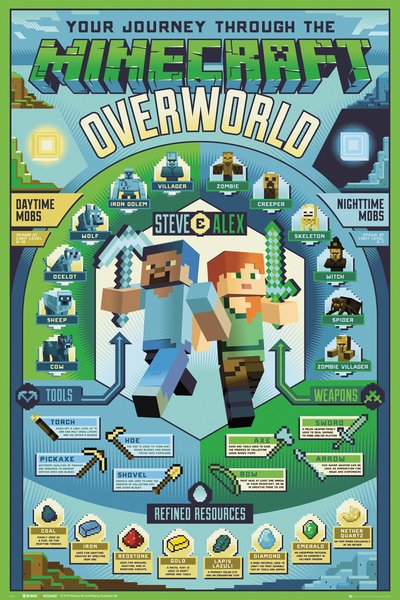 Poster - Minecraft Overworld Biome | GB Eye