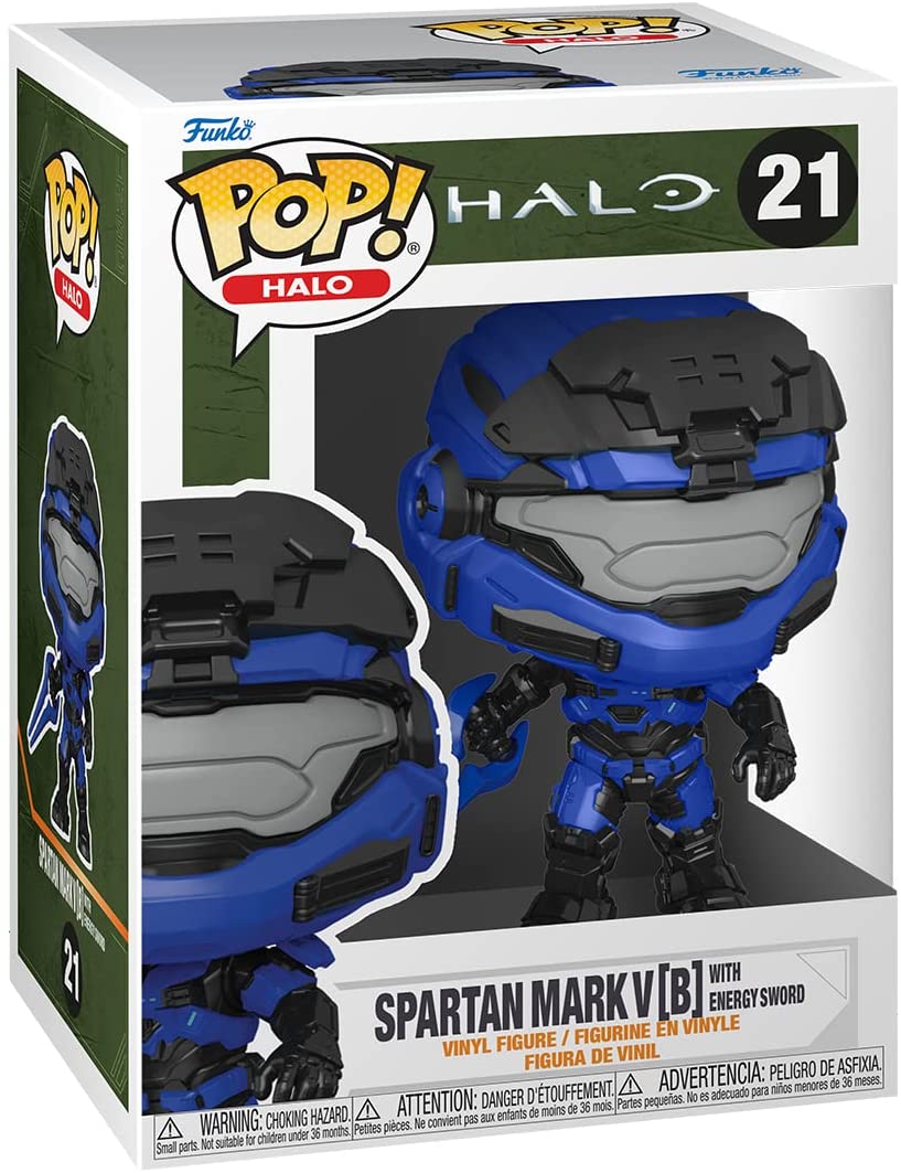 Figurina - Halo - Spartan Mark V B with Energy Sword | Funko