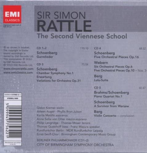 Simon Rattle Edition: The Second Viennese School | Simon Rattle, Various Composers, Berliner Philharmoniker