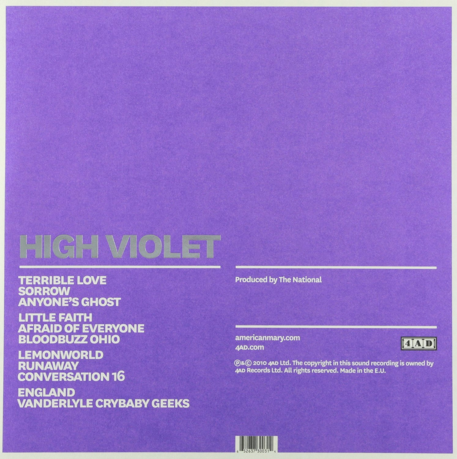 High Violet - Vinyl | The National - 1 | YEO