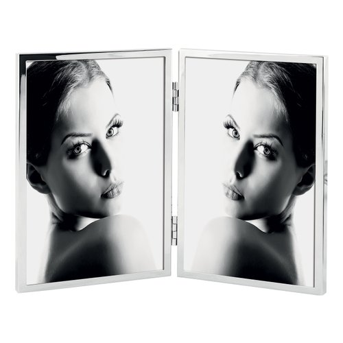 Rama foto dubla - Silver, 10 X 15 cm | Mascagni Casa