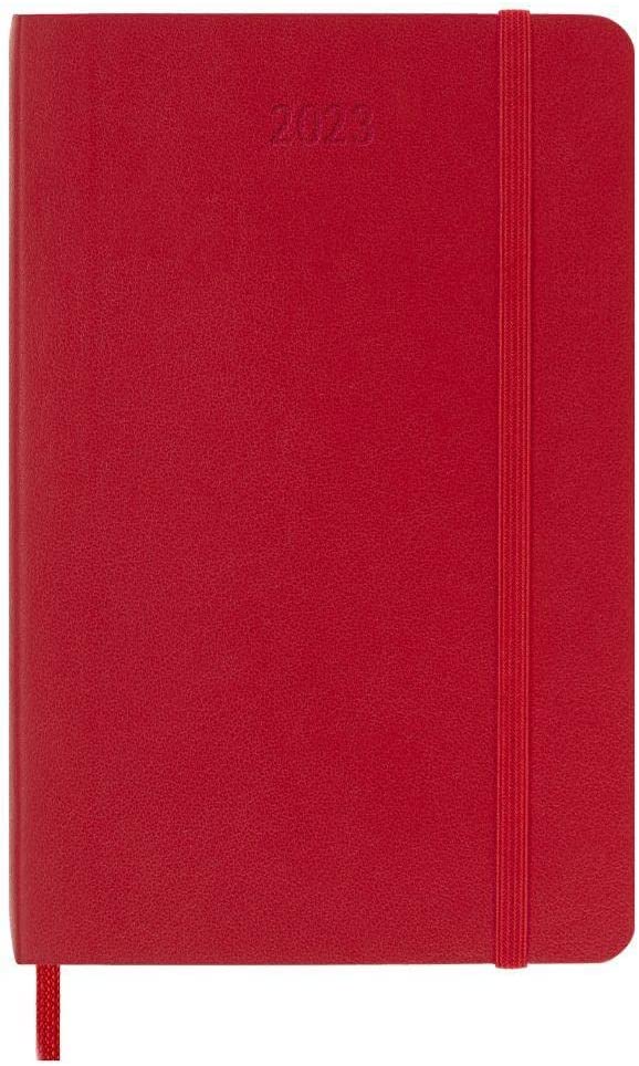 Agenda 2023 - 12-Months Weekly - Pocket, Soft Cover - Scarlet Red | Moleskine image1
