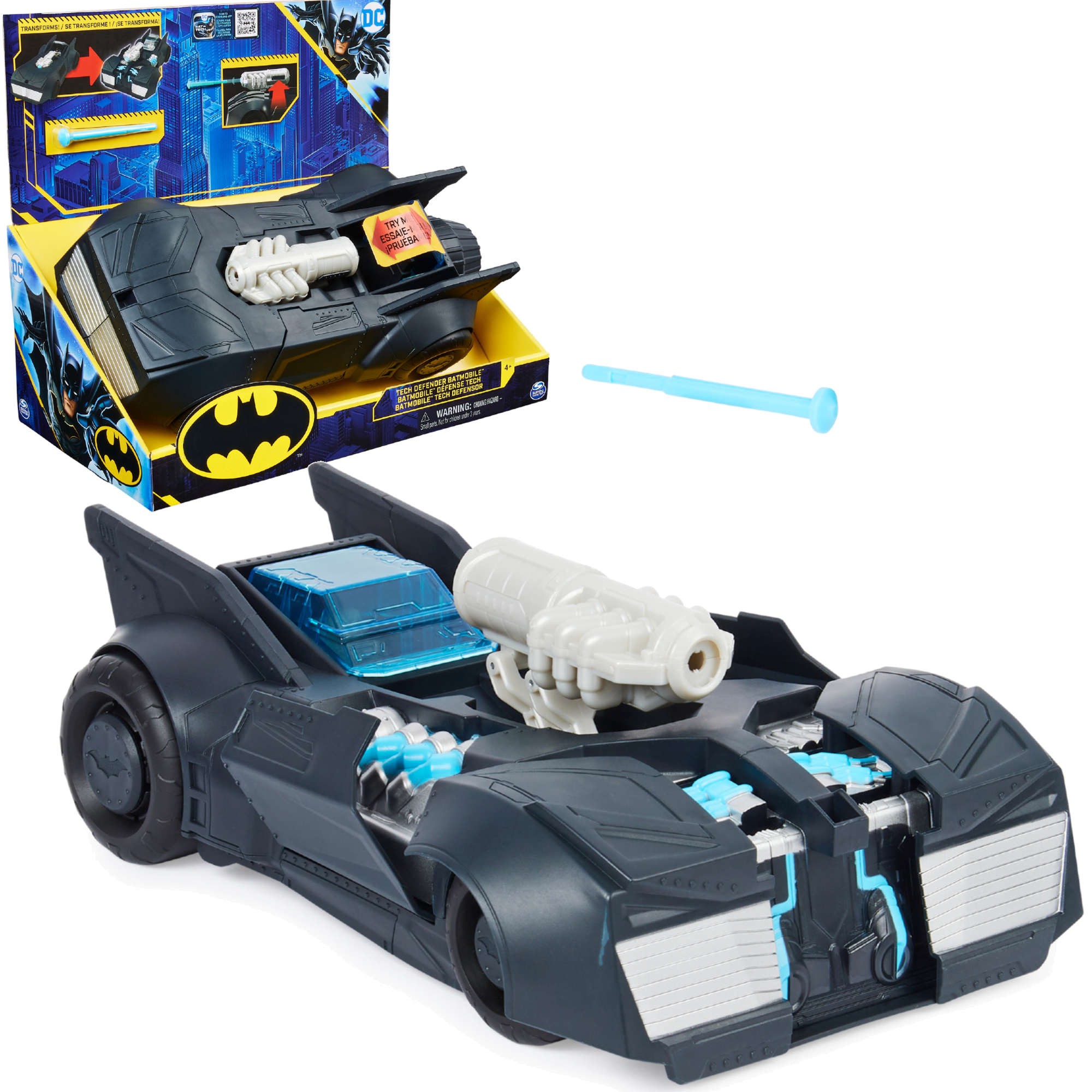 Masina - Batman - Batmobile Transformation, 30 cm | Spin Master
