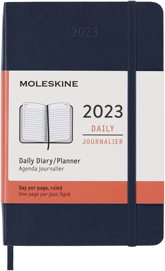 Agenda 2023 - 12-Months Daily - Pocket, Soft Cover - Sapphire Blue | Moleskine image2