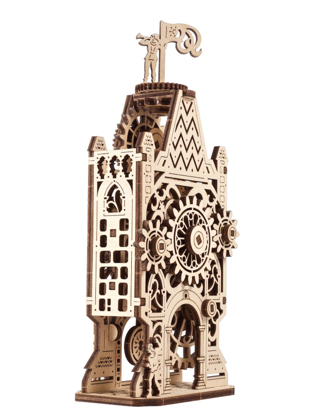 Puzzle 3D - Vechiul Turn cu Ceas | Ugears