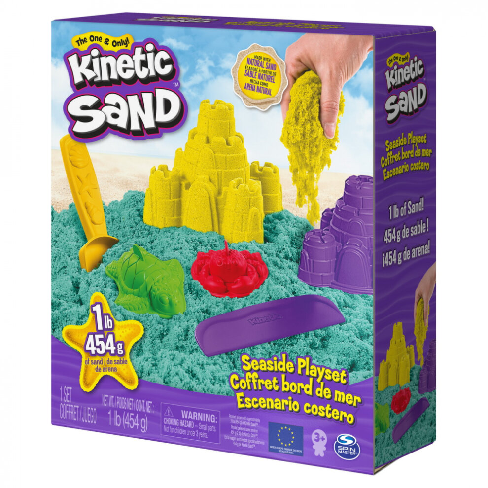  Nisip Kinetic - Set de joaca marin cu nisip si forme, 2 culori | Spin Master 