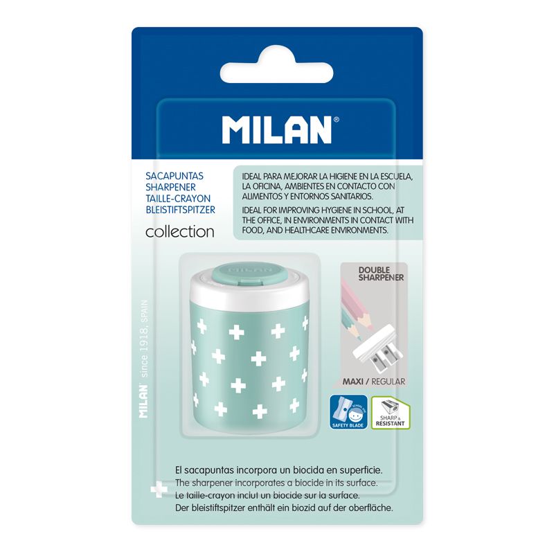 Ascutitoare din plastic - Double Sharpener - Turquoise | Milan