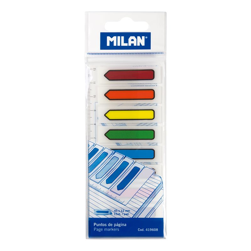 Sticky Notes - 120 Transparent Plastic Arrow | Milan