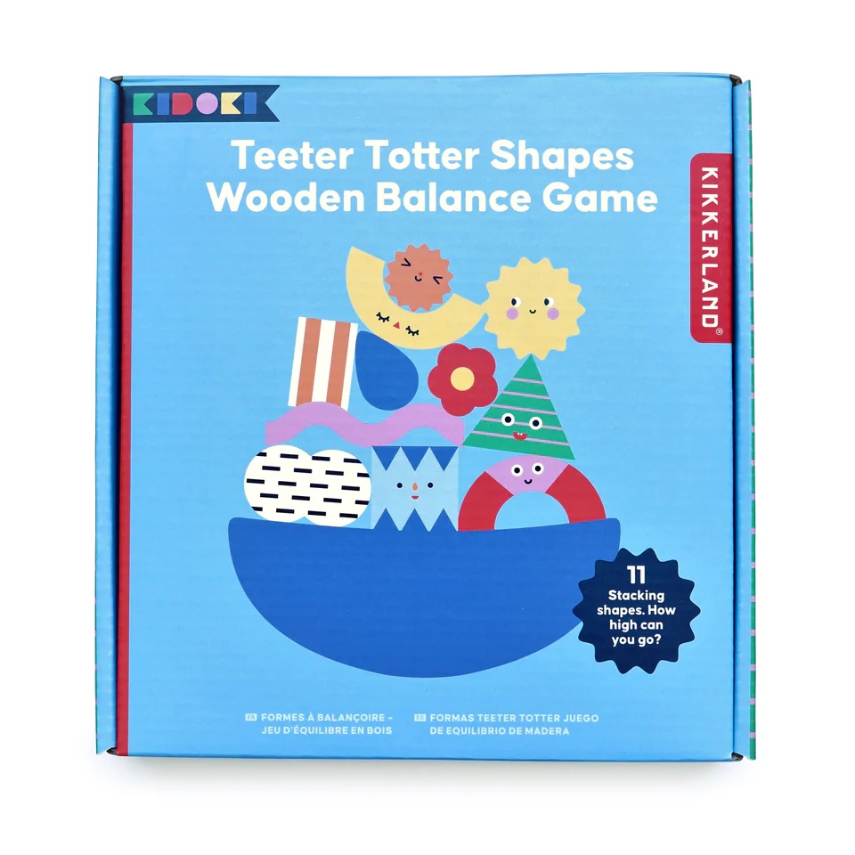 Joc - Teeter Totter Shapes Wood Balance Game | Kikkerland - 3