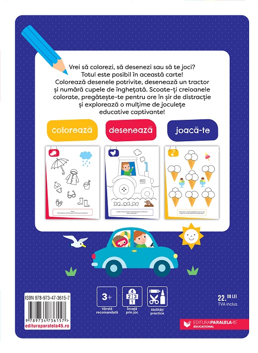 Coloreaza, deseneaza, joaca-te 3+ |