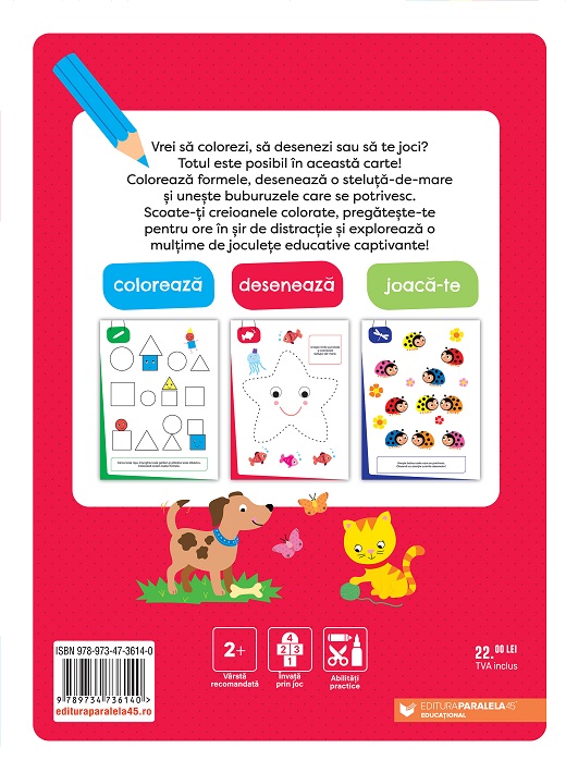 Coloreaza, deseneaza, joaca-te 2+ |