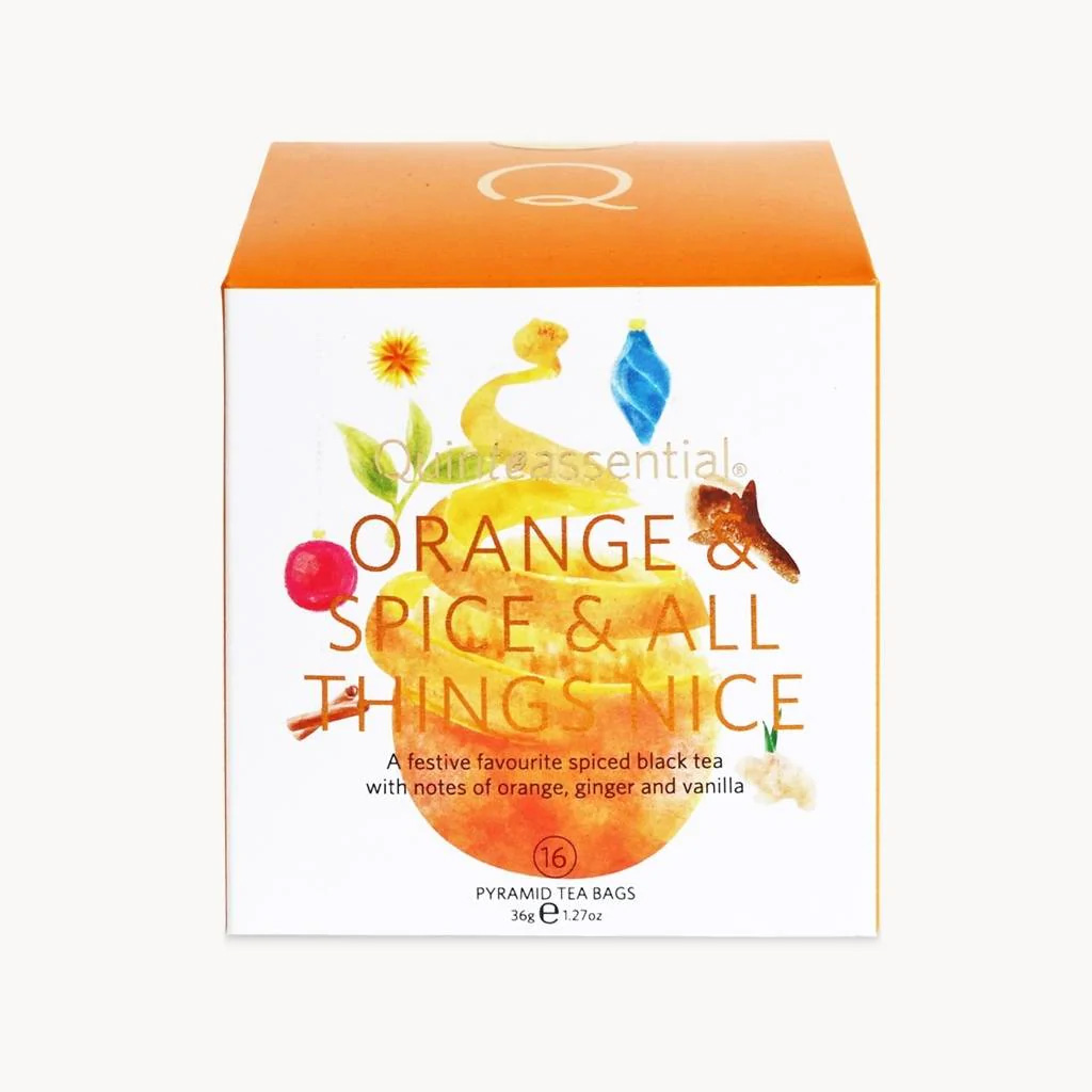 Ceai negru - Orange & Spice & All Things Nice, 16 piramide | QuinTEAssential