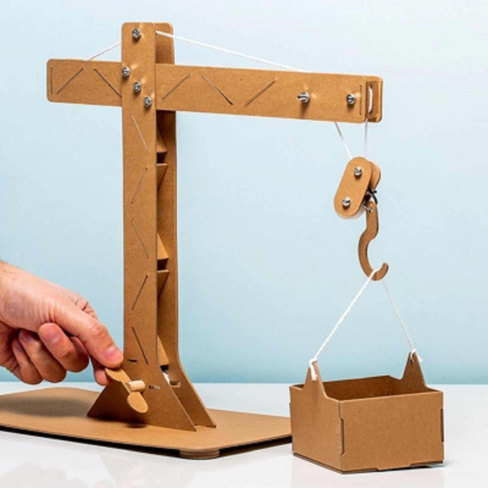 Kit de constructie - Newton\'s Lab Pulley Crane | Kikkerland