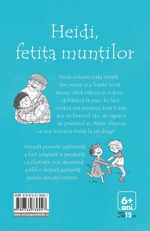 Heidi, fetita muntilor (text adaptat) | Johanna Spyri