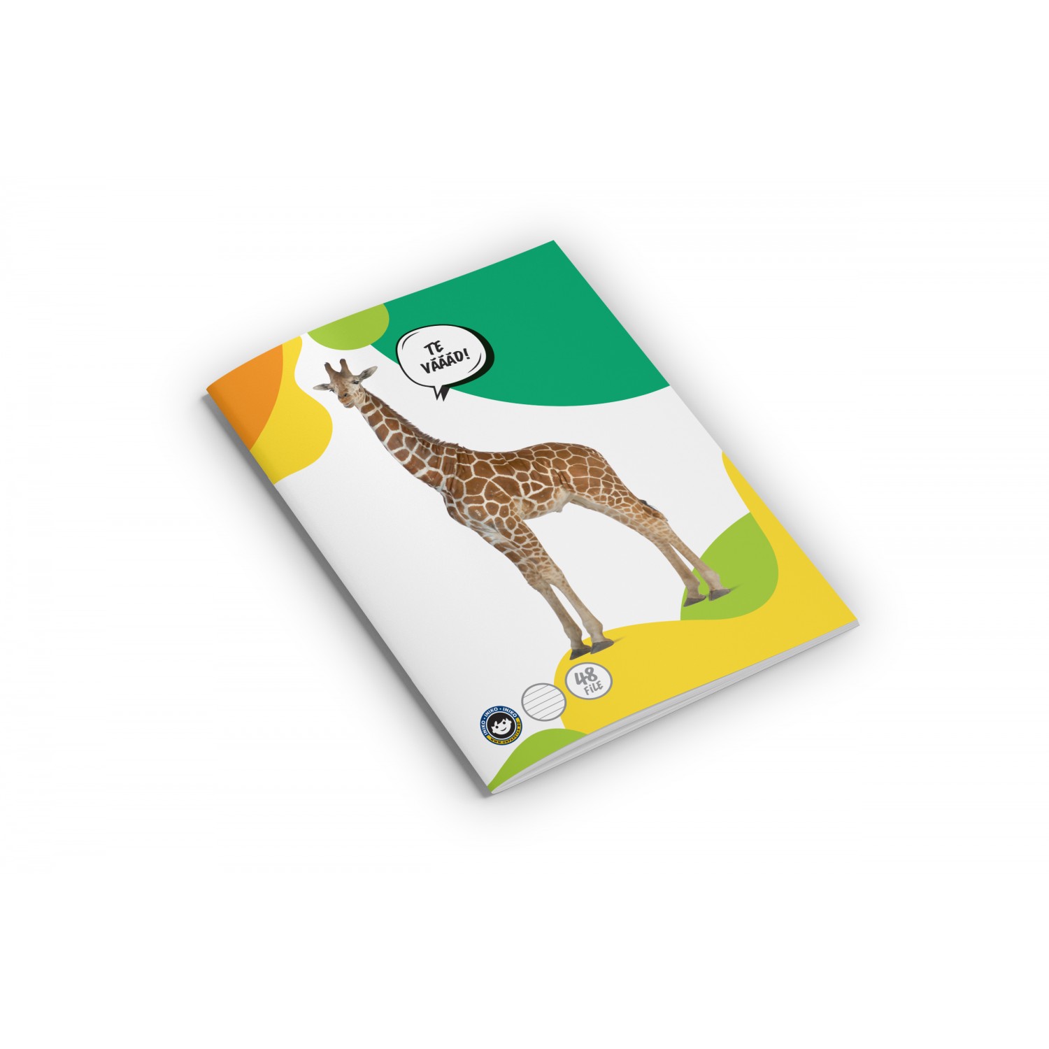 Caiet - Discover The Wild - Girafa, A4, matematica, 48 file | Iniko - 1 | YEO