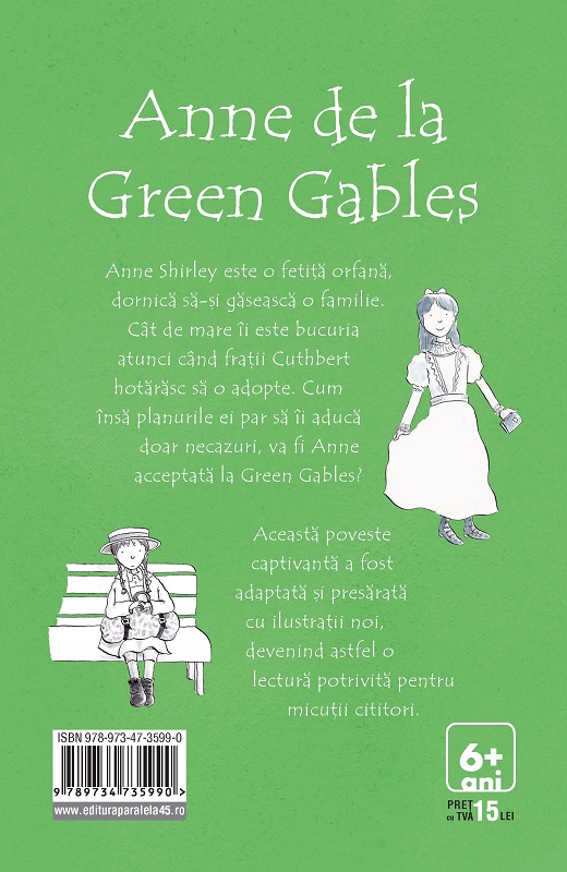 Anne de la Green Gables (text adaptat) | Lucy Maud Montgomery