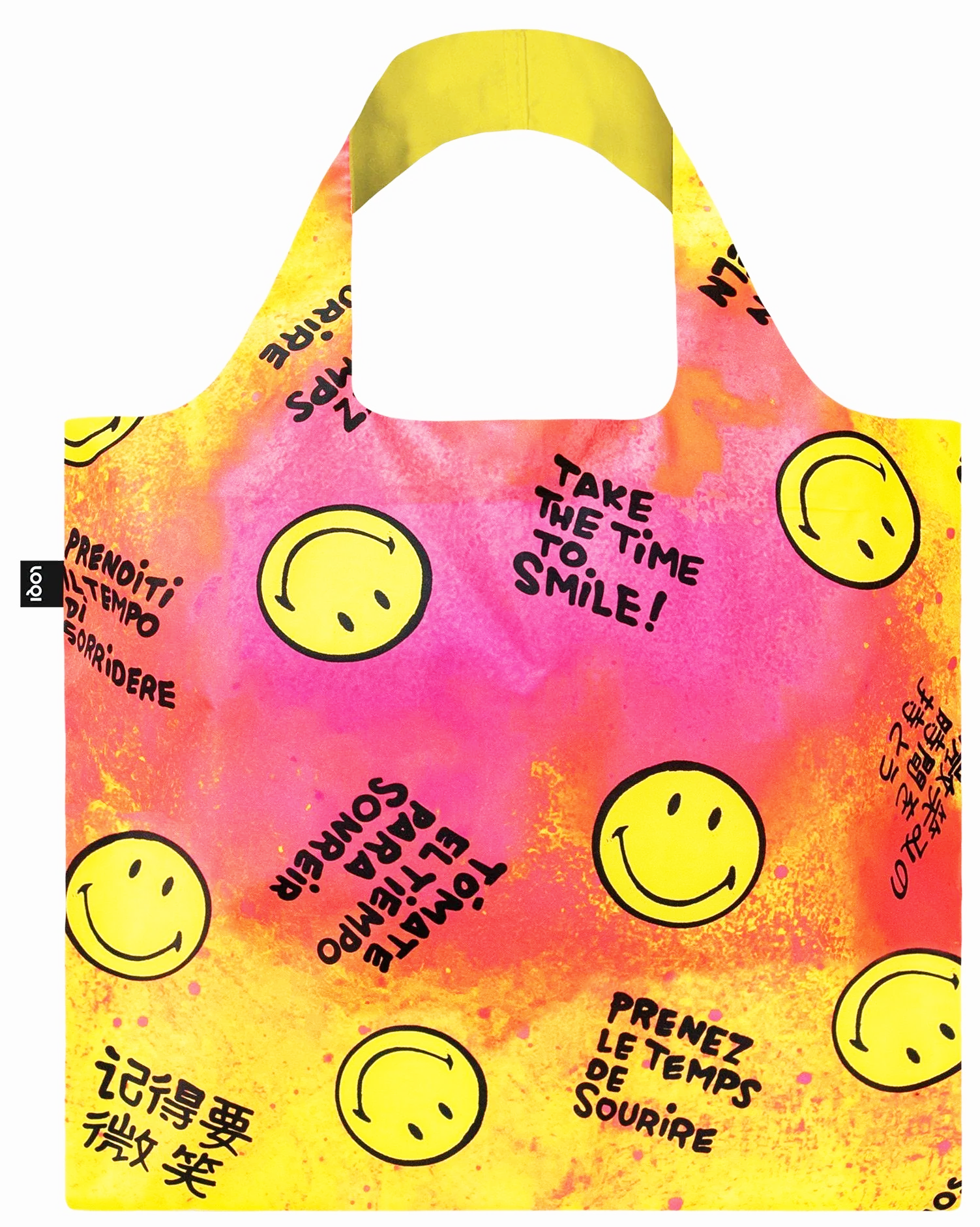 Tote bag - Smiley - Take The Time to Smile | LOQI