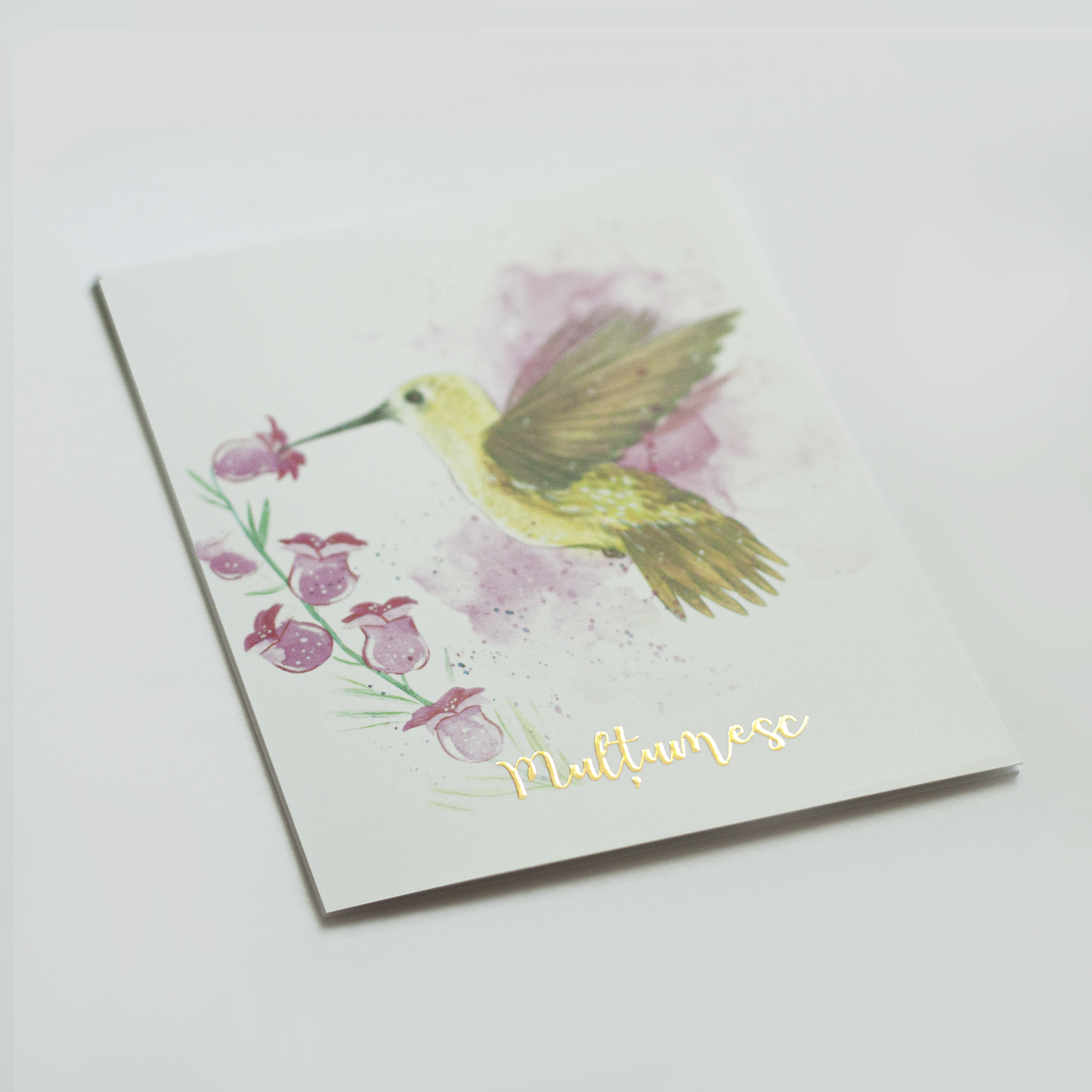 Felicitare - Multumesc - Colibri | The Creative Blossom - 1 | YEO