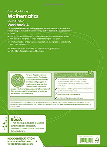 Cambridge Primary: Mathematics - Workbook 4 |