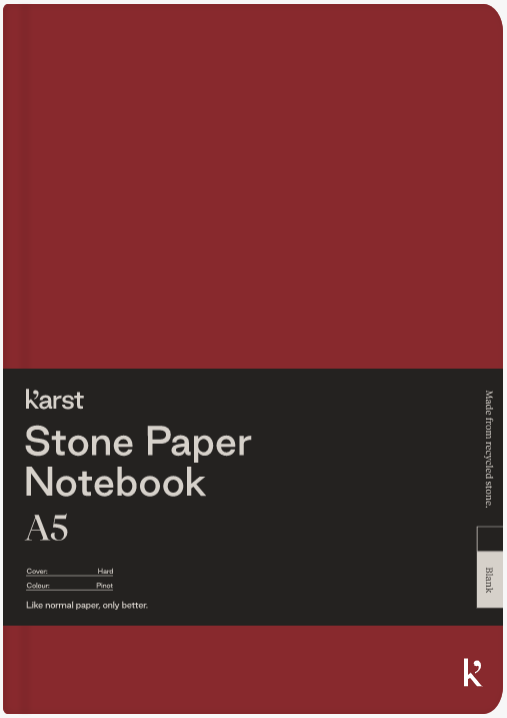 Carnet A5 - Stone Paper - Hardcover, Blank - Pinot | Karst