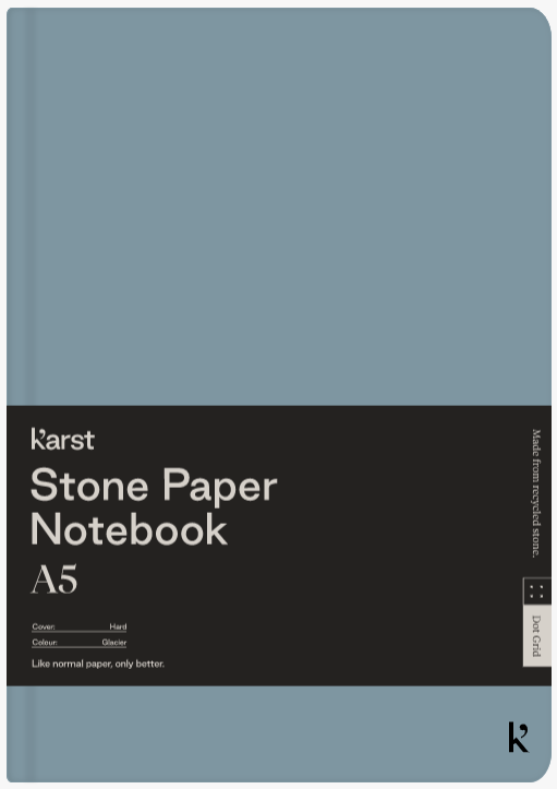 Carnet A5 - Stone Paper - Hardcover, Dot Grid - Glacier | Karst image6
