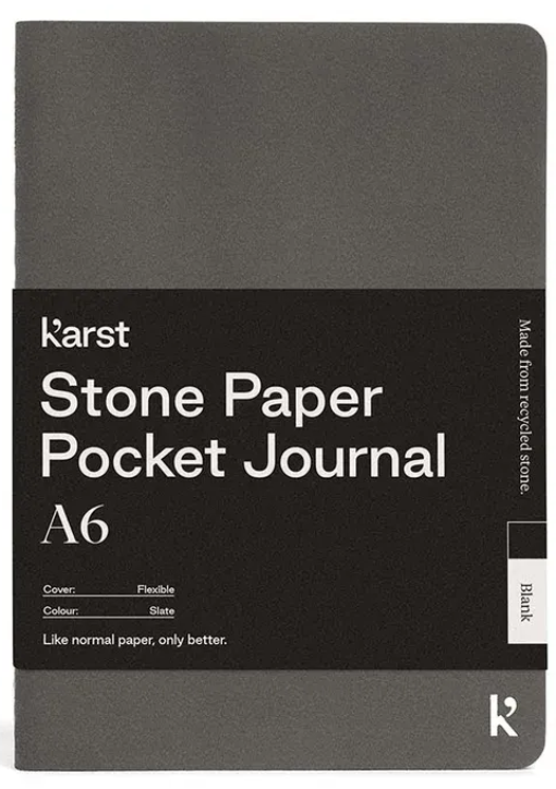 Caiet A6 - Pocket, Flexible, Blank - Slate | Karst