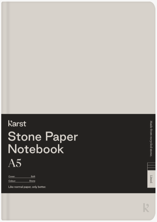 Carnet A5 - Stone Paper - Softcover, Lined - Stone | Karst