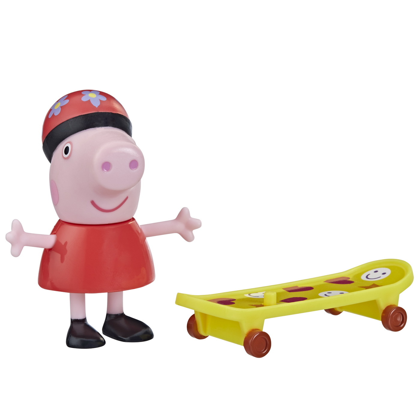 Figurina - Peppa Pig cu skateboard | Hasbro