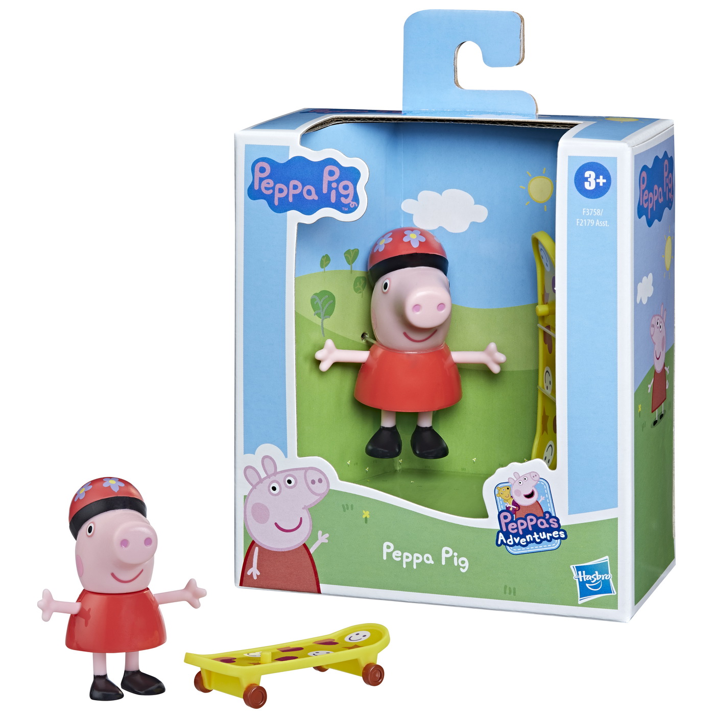 Figurina - Peppa Pig cu skateboard | Hasbro - 2 | YEO