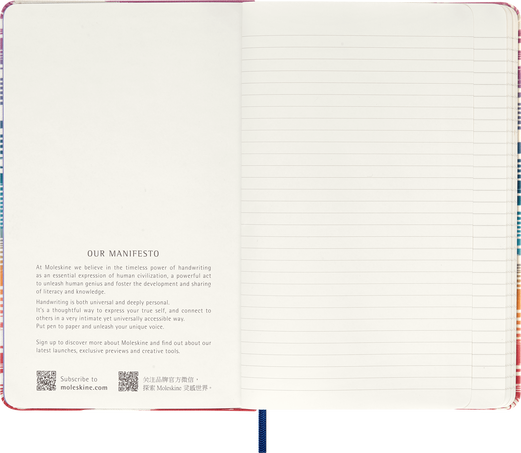 Carnet cu planner - Moleskine Limited Edition, Large, Hardcover, Ruled - Missoni Space Dyed | Moleskine