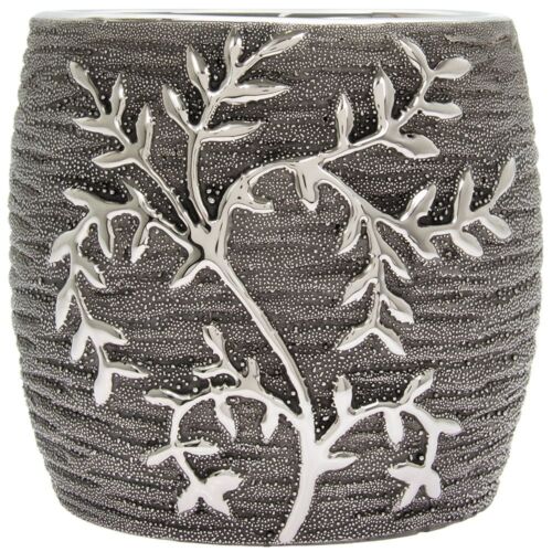 Ghiveci - Gunmetal Leaves Planter, Mare | Lesser & Pavey
