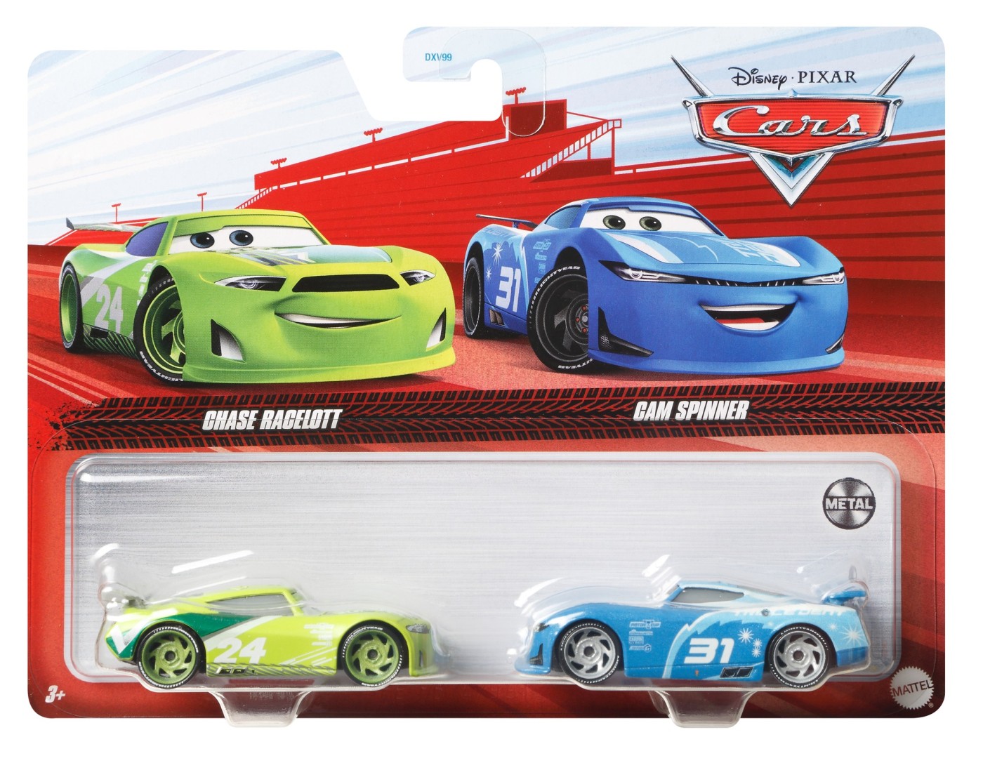 Set masinute - Disney Cars 3 - Chase Racelott & Cam Spinner | Mattel