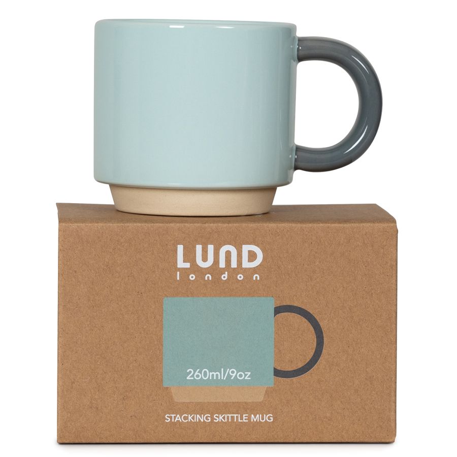 Cana - Skittle Stacking Mug - Mint & Dark Grey | Lund London