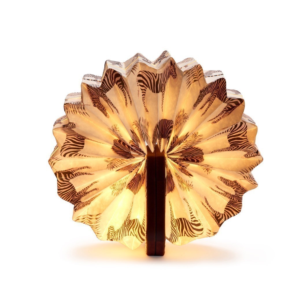 Lampa pliabila - Velvet Accordion - Brown Zebra | Gingko