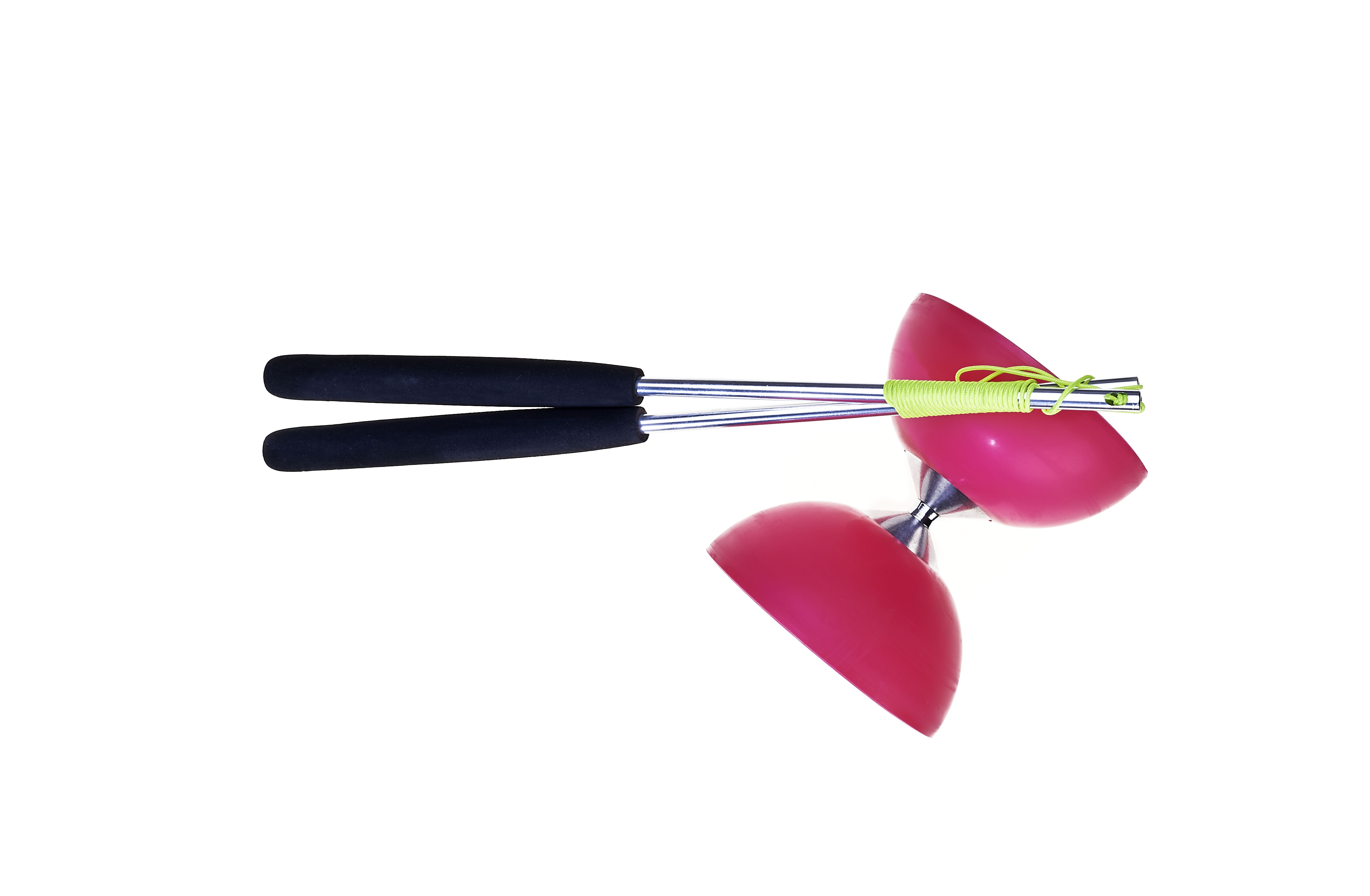 Joc de indemanare - Acrobat 105 - Rubber Diabolo, Pink | Eureka