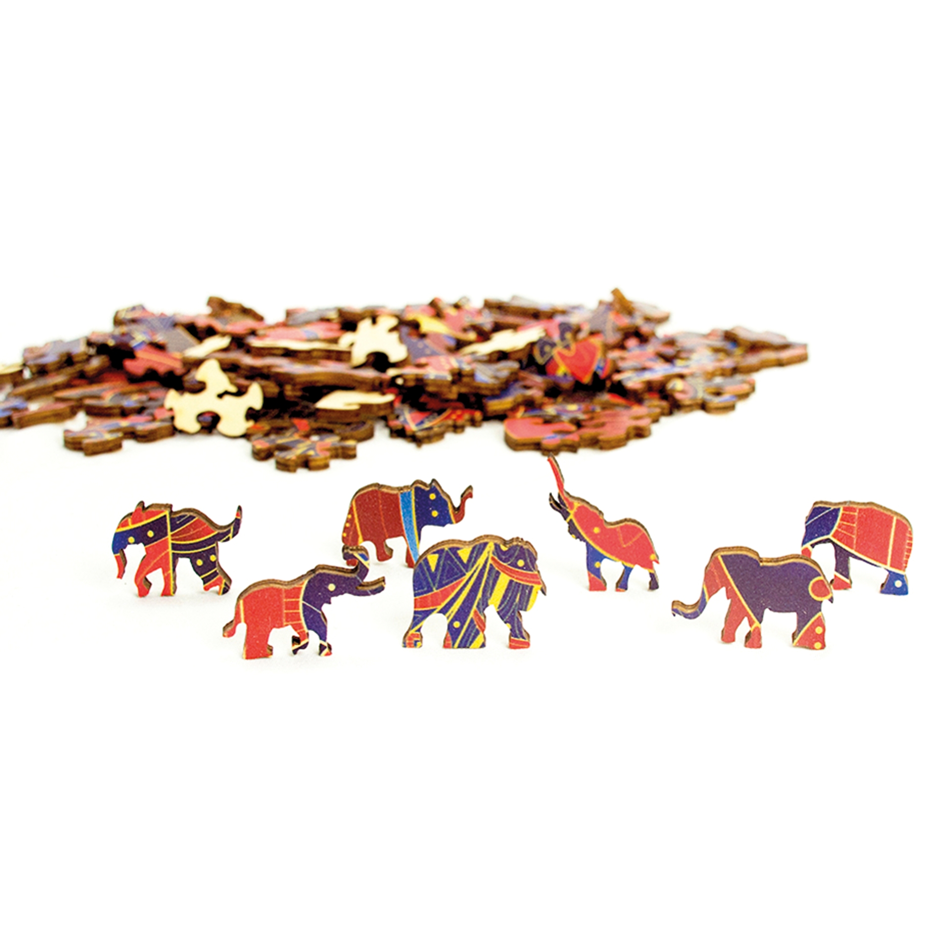 Puzzle din lemn - Elefant, 120 piese | Eureka